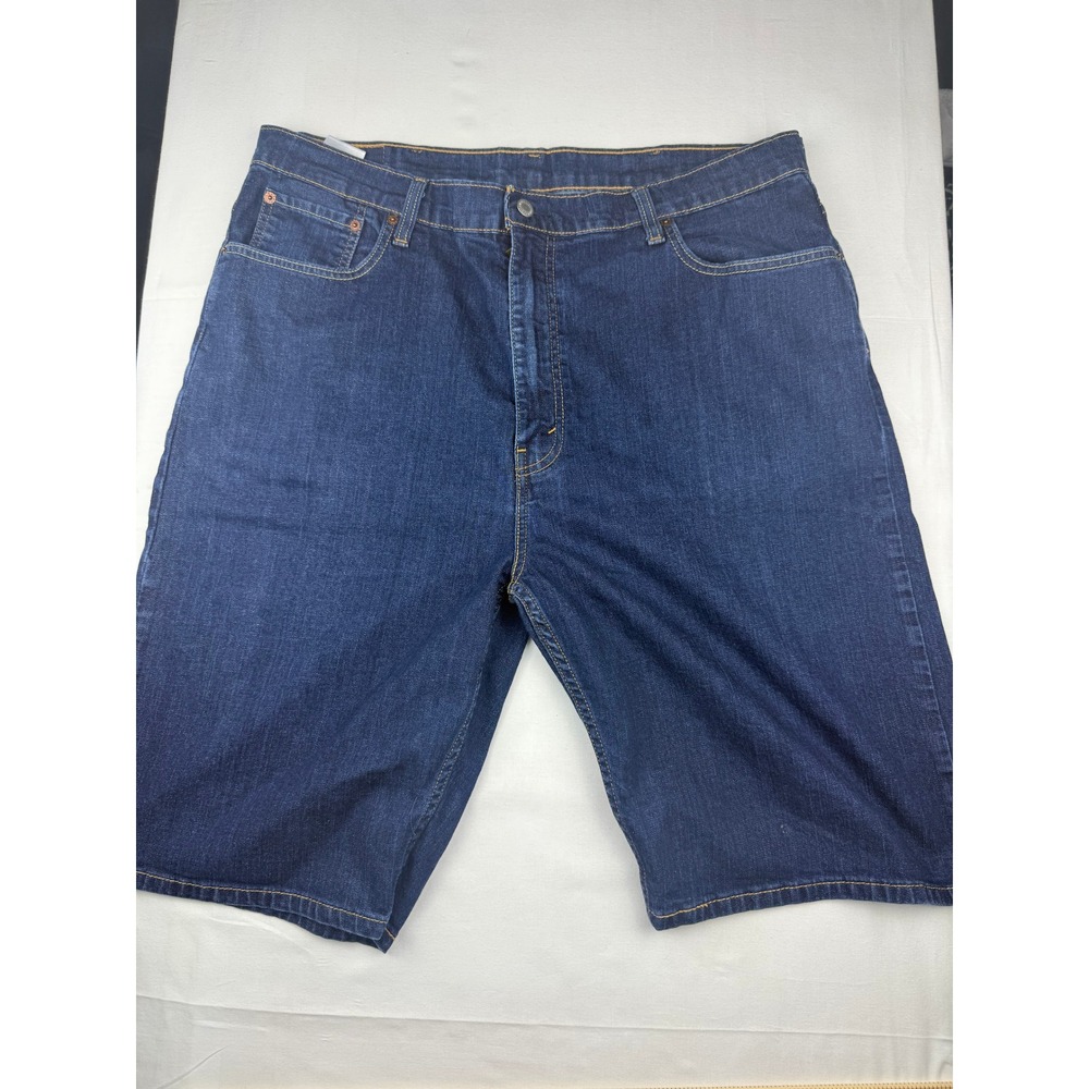 Levi's 569 Loose Straight Denim Shorts Size 40 Dark Blue Relaxed Fit Jean Shorts
